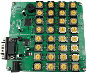 manual button control board